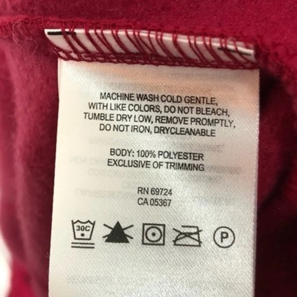 Columbia Fleece Jacket Small Pink Red Full Zip Women’s - Picture 6 of 7